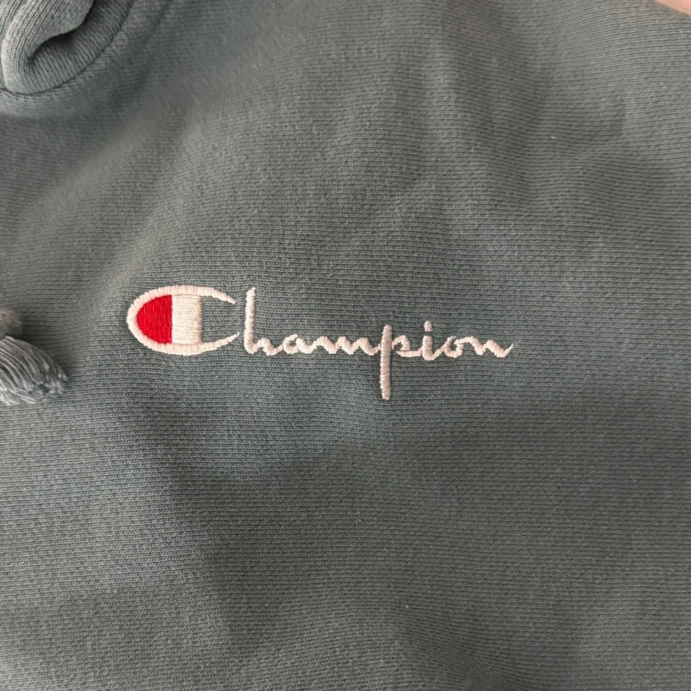 Champion Teal Reverse Weave Hoodie - Picture 4 of 5